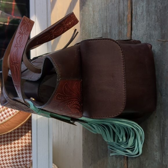 NWT Ariat Purse Claire Western Fringe Concealed Carry Brown Leather A770… - Picture 5 of 16